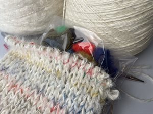 Chunky mohair - flot offwhite, 50 g